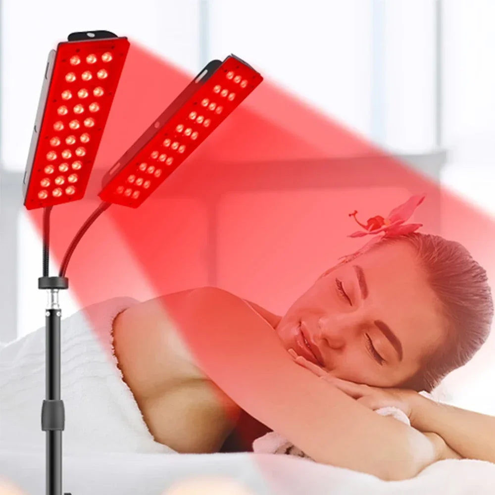 Astarexin Double Heads LED Red Light Lamp Infrared Light 850nm Near Infrared Light Device Full Muscle Body Pain Relief Skin Care
