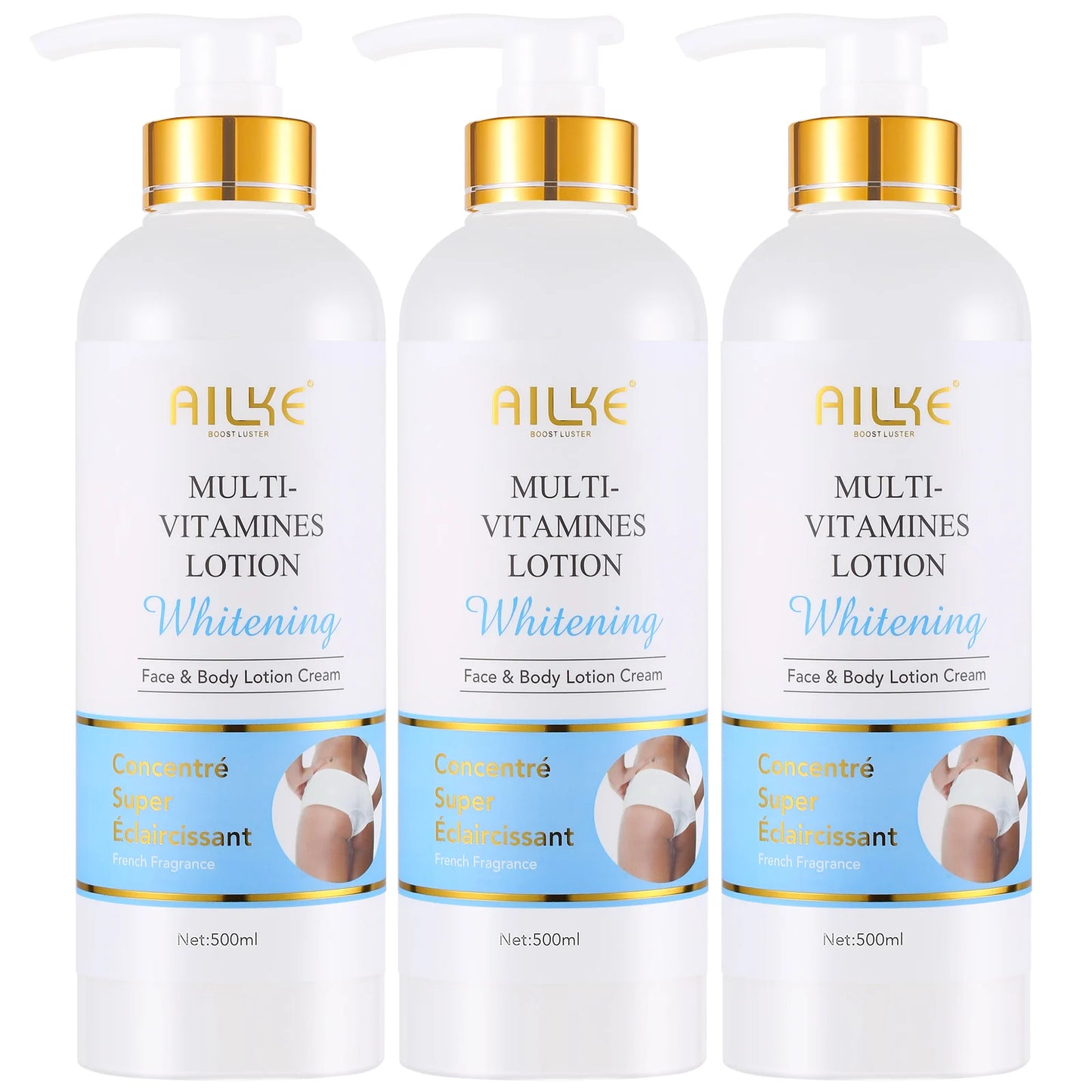 AILKE Natural Multi-Vitamin Skin Care Set, Lightening, Brightening, Nourishing, Moisturizing, Antioxidant, Remove Dark Spots