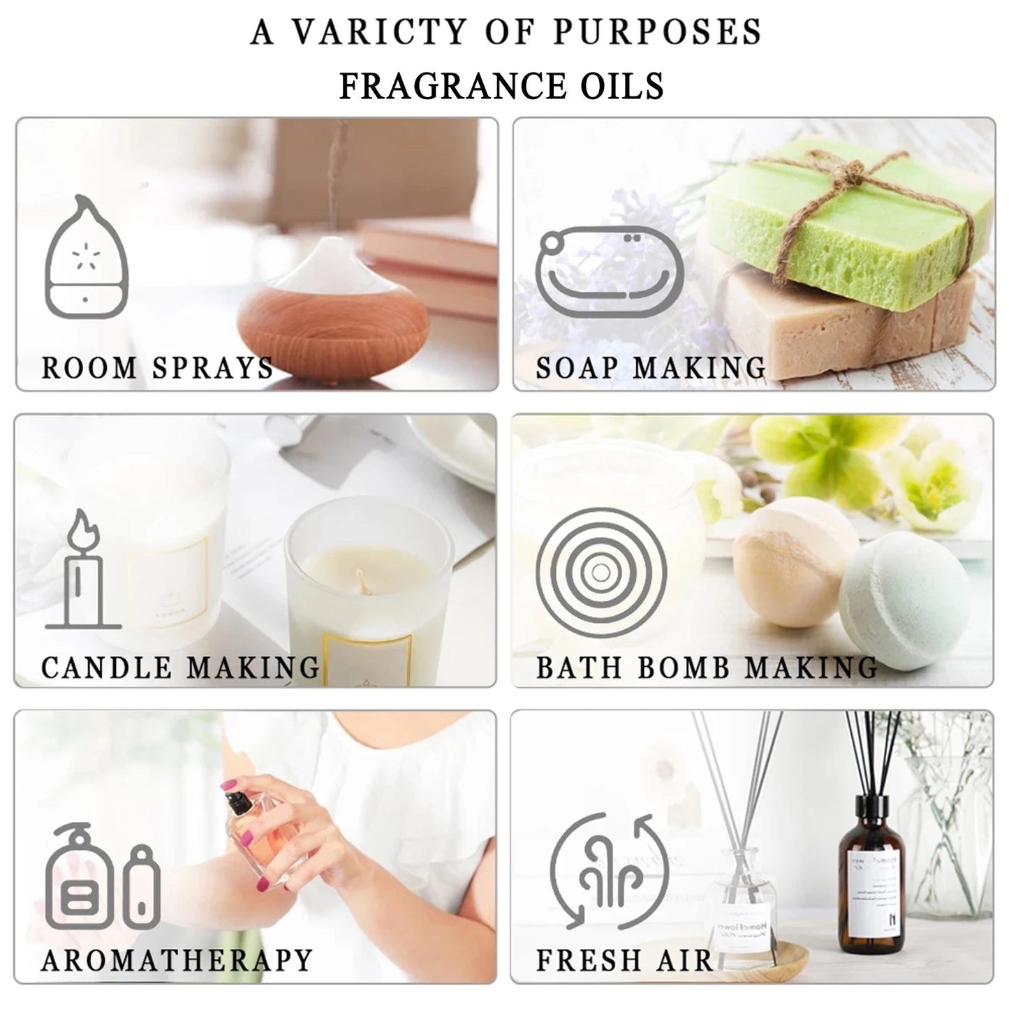 MAYJAM 20 Bottles Essential Oils Gift Box Lavender Jasmine Eucalyptus Vanilla Patchouli Citronella Sandalwood Rose Orange Scents
