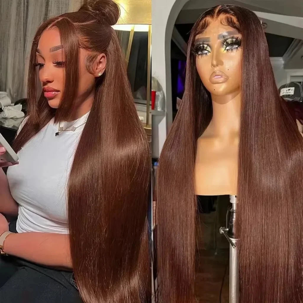 CanaryFly Remy Brazilian Lace Front Wig Bone Straight
