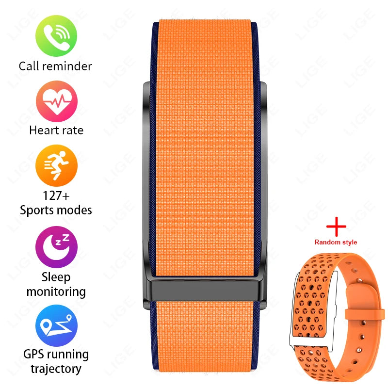 LIGE Screenless Smart Bracelet Heart Rate And Blood Pressure Monitor