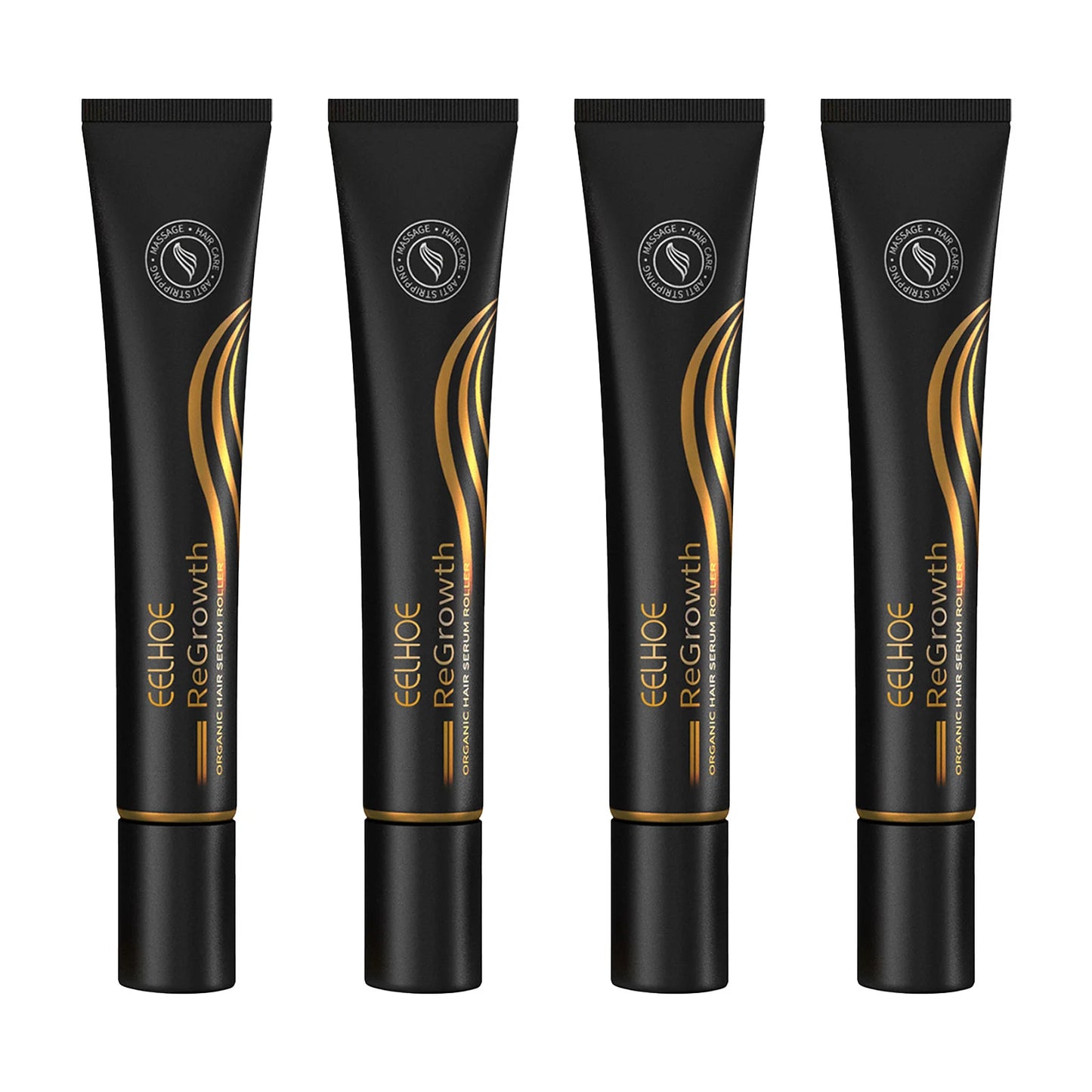 EELHOE Regrowth Hair Serum With Roller Massage Scalp Pure Natural Nourishing Roots Prevent Hair Loss Damage Thickness Hairs Care