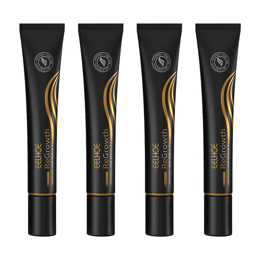 EELHOE Regrowth Hair Serum With Roller Massage Scalp Pure Natural Nourishing Roots Prevent Hair Loss Damage Thickness Hairs Care