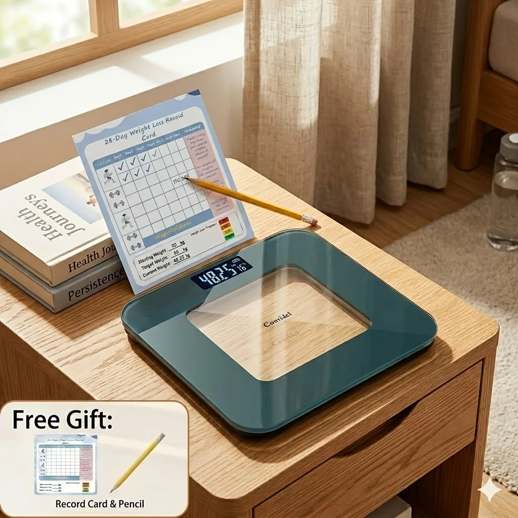Digital Bathroom Scale, Body Weight Scale, High Precision, Large LCD Display, Max 180kg, Home Weighing Machine