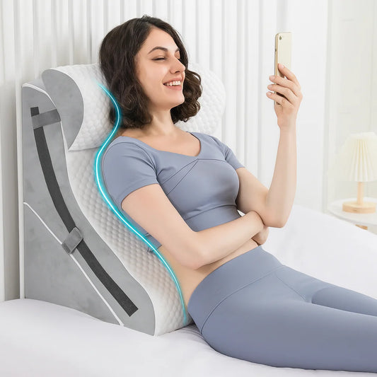 Adjustable Folding Wedge Pillow for Sleeping, Snoring and Reflux Relief