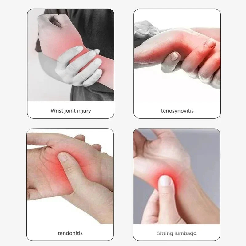 Wrist Heating Vibration Pad 3 Heat Level Heated Wrist Massager Hot Therapy for Carpal Tunnel Relief Tendonitis Wrist Support Pad