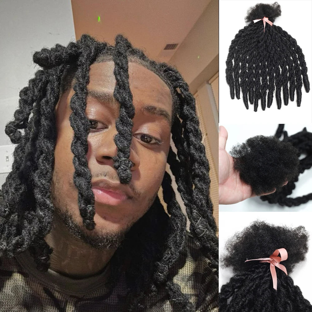 12 Strands Double Twisting Synthetic Locs Black 14 Inch Knotless Twist Hair Braids Soft Synthetic Crochet Hair