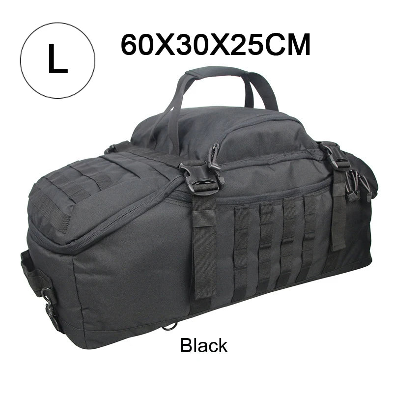 LQARMY 30L 45L 80L Outdoor Mountaineering Bag Molle Tactical Backpack Large Duffel Bag Hiking Camping Travel Bags