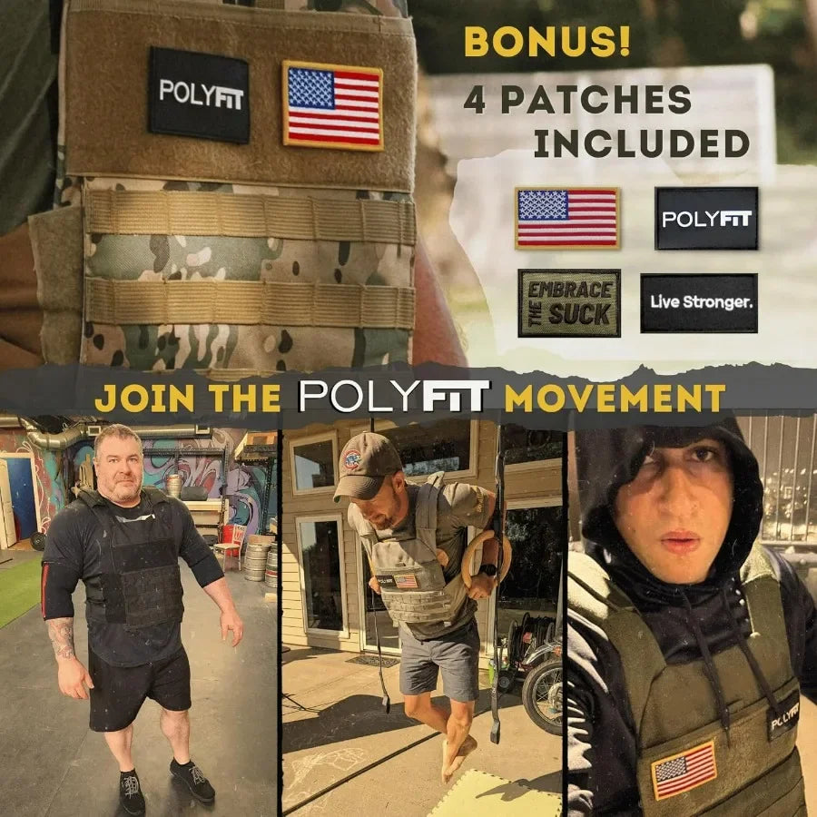 (Fortify) Weighted Vest for Strength and Endurance Training, Rucking, Fitness Workouts, Running, WODs