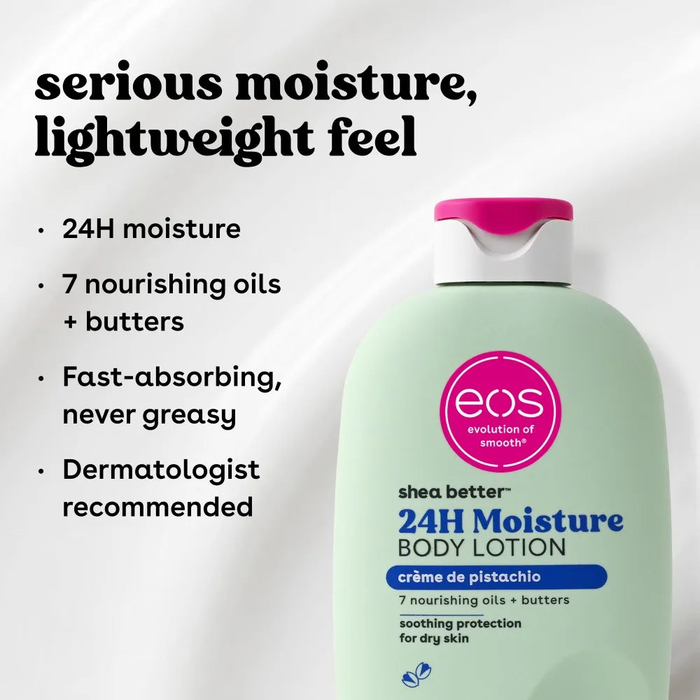 Moisturizing Body Lotion for Dry Skin Shea Butter Pistachio Cream Scent Nourishing and Soothing 16 Fl Oz Large Bottle