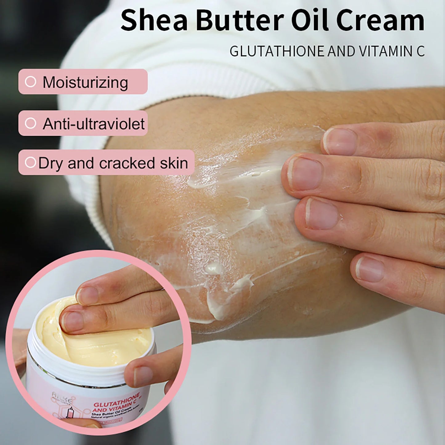 AILKE Body And Facial Moisturizing Cream,with Shea Butter Oil, Lightening And Anti-wrinkle,suitable From Dry To Very Dry Skin