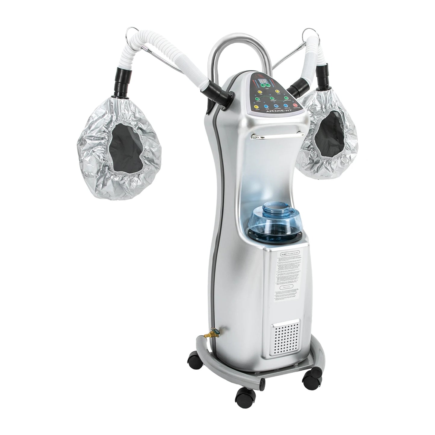 Standing Hair Steamer 650W Professional Hair Treatment Machine Hooded Heating Steam Cap Hair Processor with Wheels
