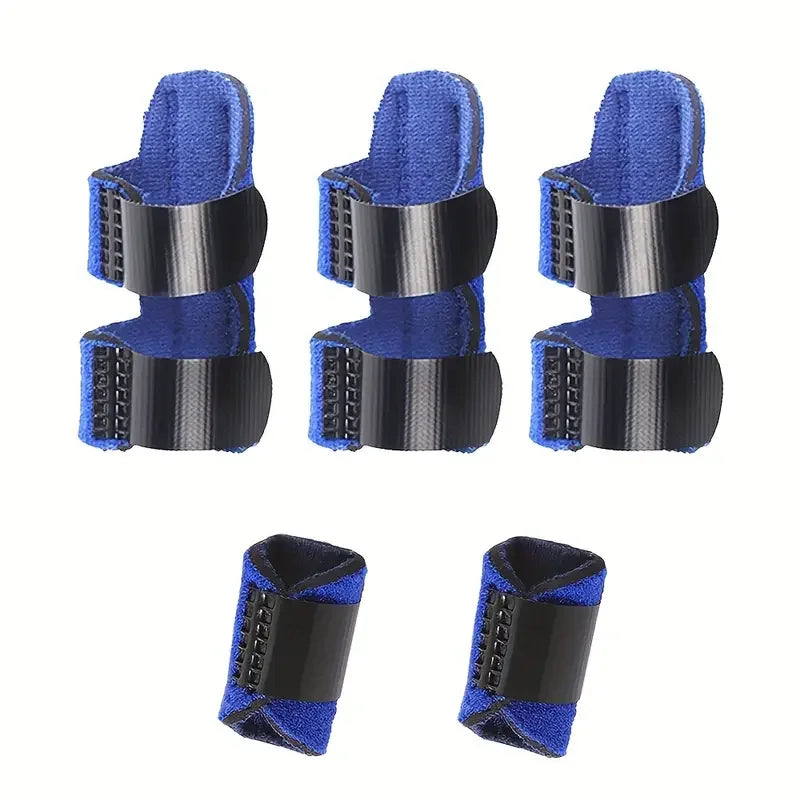 5pcs Finger Gloves Set Sports Protective Gear Finger Fixation For Men&Women For Broken Fingers/Straightening Finger/Knuckle