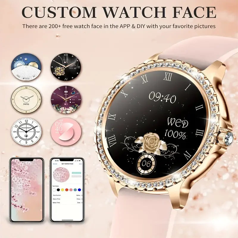 smart Watches for Women for Android and for iPhone Full Touch Screen Watch 100+ Sports Mode Fitness Tracker Watch
