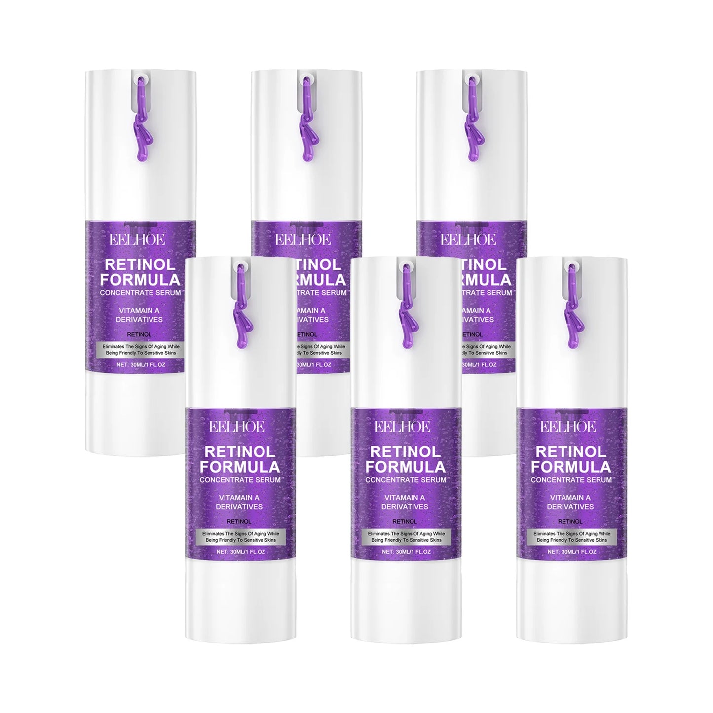 EELHOE 30ml Retinol Facial Serum Deep Moisturizing Brighten Skin Tone Firming Skin Increase Elasticity Anti Wrinkles Skin Care