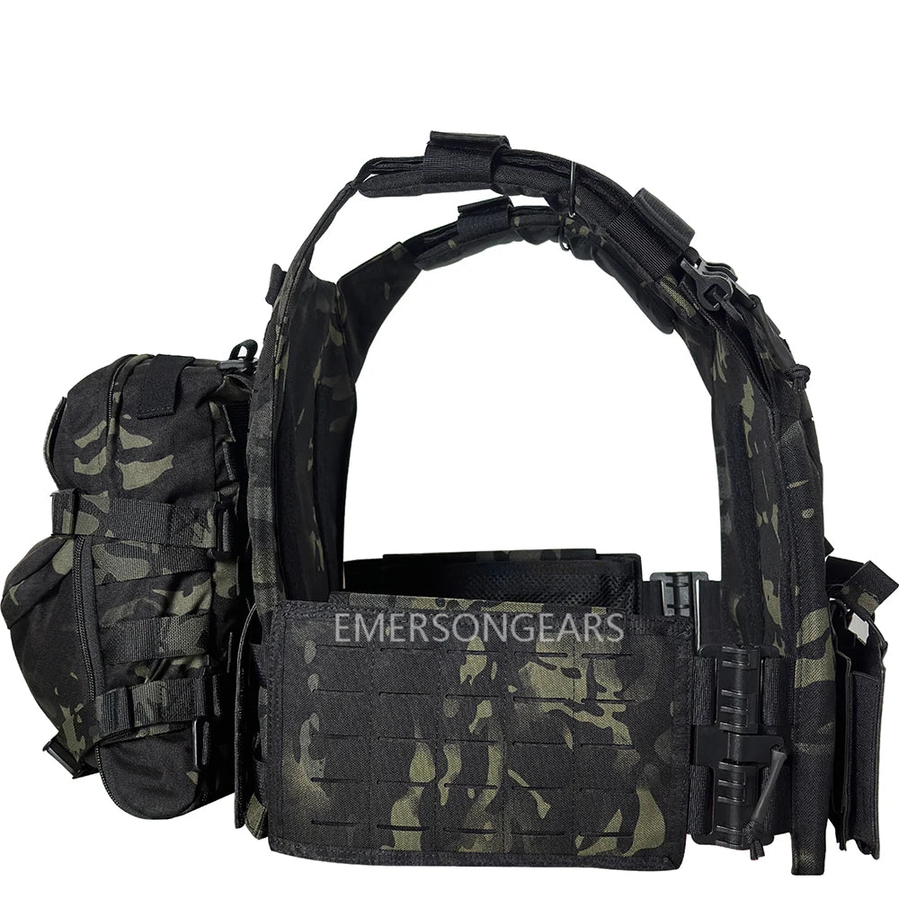1000 D Nylon Quick Release adjustable laser cutting vest with Hydration Backpack and triple magazine pouch Tatcial combat set