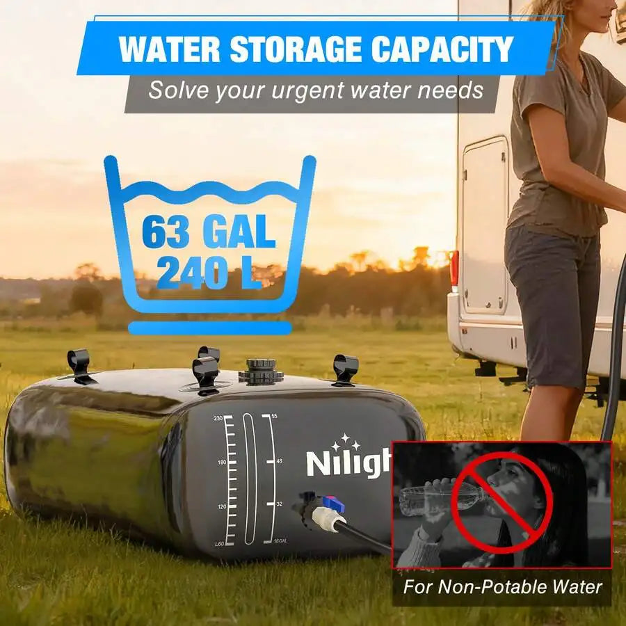 Nilight Foldable Water Storage Bladder For Rv And Truck