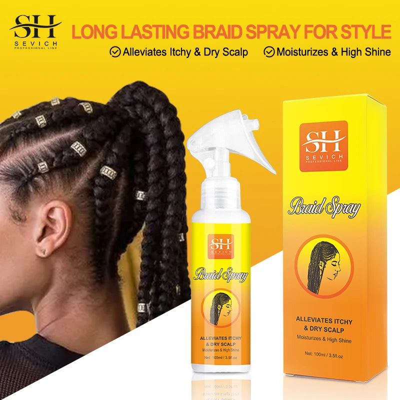 Sevich Hair Cleaning Anti Itching Spray Scalp Hair Follicle Anti Hair Loss Natural Beauty Health Moisturizing Hair Care Spray