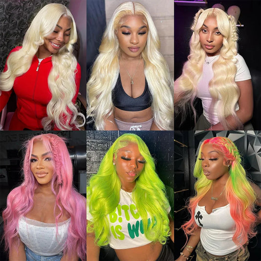 CanaryFly Brazilian Remy Body Wave HD Transparent Lace Frontal Wig