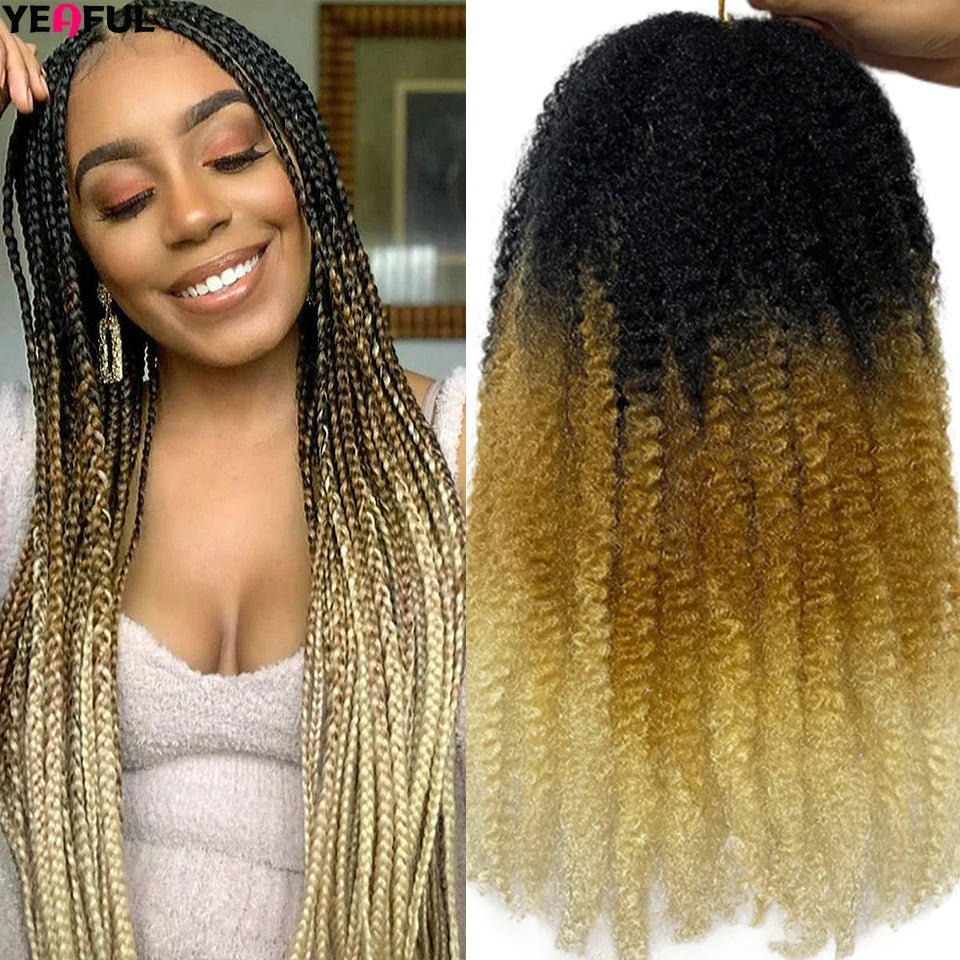 18”Marley Hair 30Strands/Pack Soft Marley Twist Braiding Hair For Senegalese Twist Crochet Braids Lightweight Cuabn Twist Hair