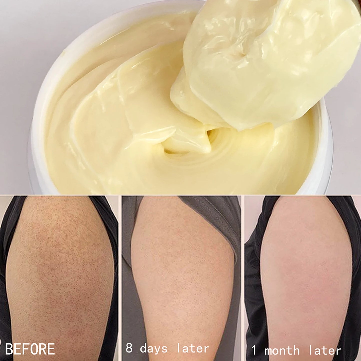 AILKE Organic Shea Butter Oil Whitening Cream, Brightening, Moisturizing, Smooth Nourish, Soften Skin, for Face, Body, 100ml