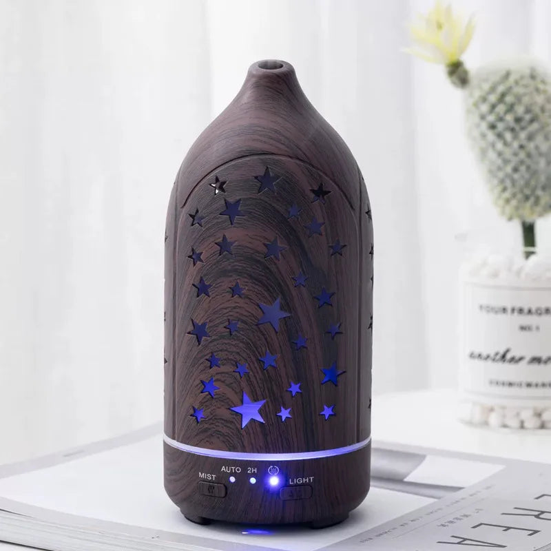 Originality Humidifier 3D Rotating Aroma oil diffuser with 7-Color LED Gradient Lighting for home desktop office