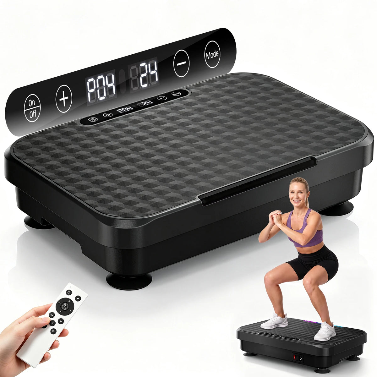 Vibration Plate Trainer With Bluetooth Music And LED Ambient Lights