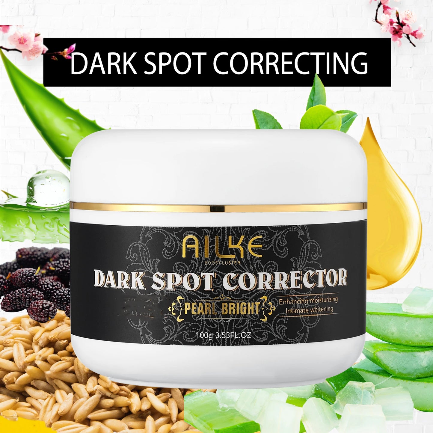AILKE Collagen Beauty Skin Care, Anti Spots, Pigmentation, Lightening, Even Skin Tone, For Dark, Black, African and Caramel Skin