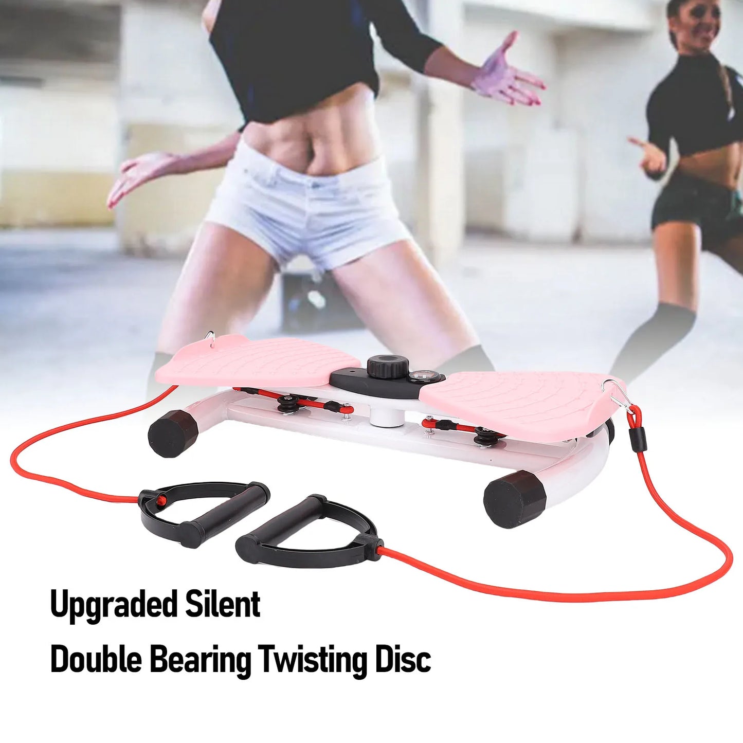 Waist Twister Exercise Machine Women Silent Waist Twisting Exercise Equipment Twisting Board with Rope for Home
