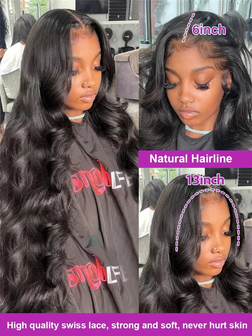 Abijale Brazilian Body Wave Lace Front Wig Human Hair