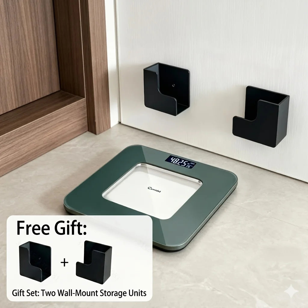 Digital Bathroom Scale, Body Weight Scale, High Precision, Large LCD Display, Max 180kg, Home Weighing Machine