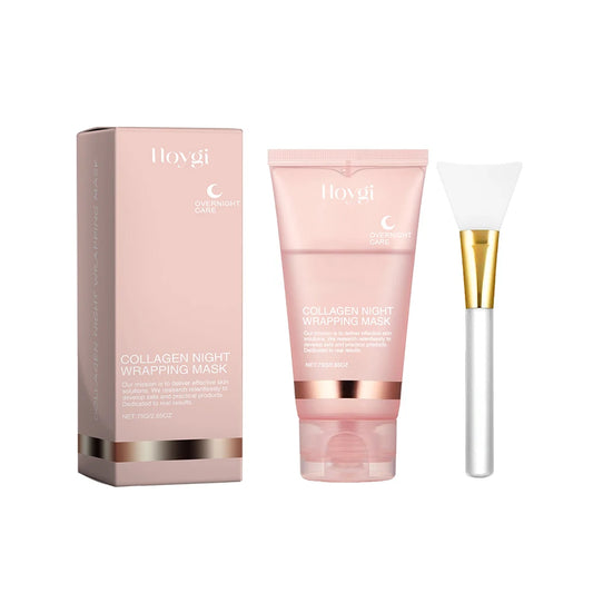 75g Collagen Wrapping Peel Off Facial Mask Elasticity Hydration Reduces Sagging Dullness Hydrolyzed Collagen Skin Care