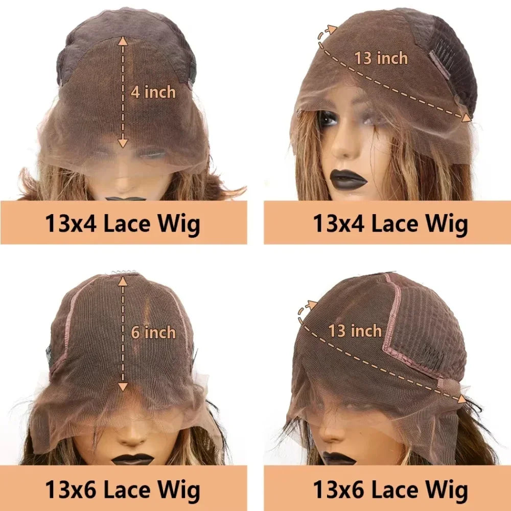 CanaryFly Remy Brazilian Lace Front Wig Bone Straight