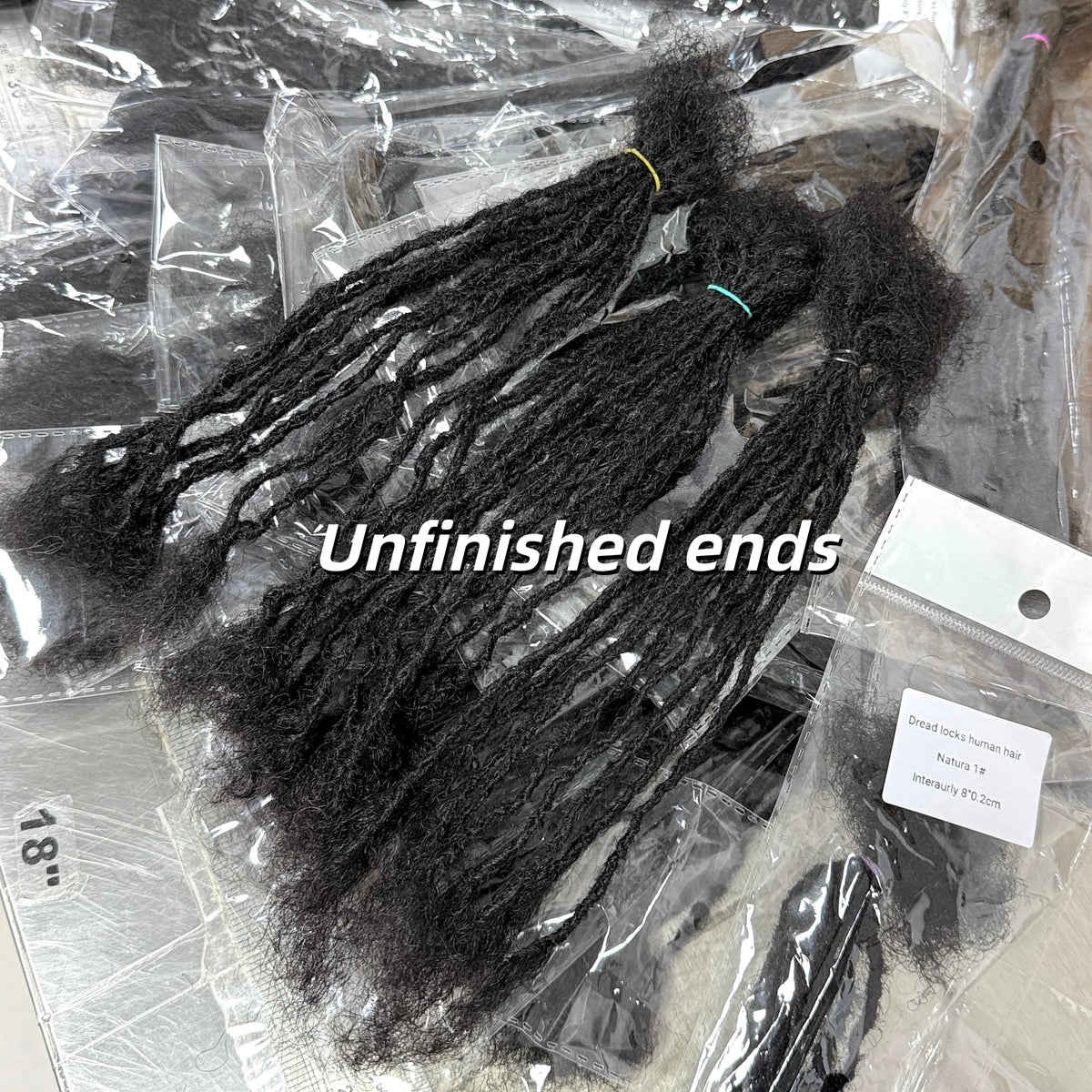 NABI Handmade Kinky Curly Human Hair Sisterlocks Micro Loc Extensions