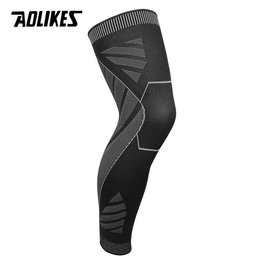 Long Leg Compression Sleeves,Full Leg Sleeve Long Knee Brace Knee Support Protect Basketball,Football, Knee Pain Relief
