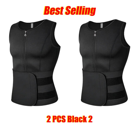 Miss Moly Men Waist Trainer Sauna Vest Fitness Corset Shapewear