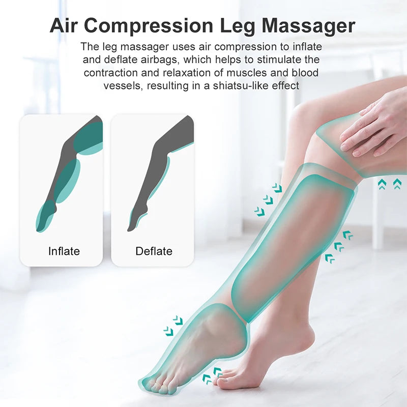 Nekteck Foot Air Massager for Calf Thigh Shiatsu Relief