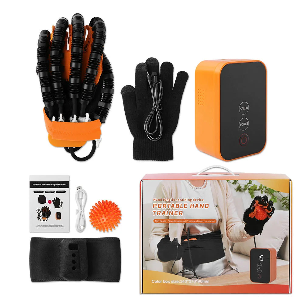 USB Rehabilitation Robot Glove Hand Exerciser Finger Training Gloves Stroke Hemiplegia Devices Hand Rehabilitation Trainer Rehab