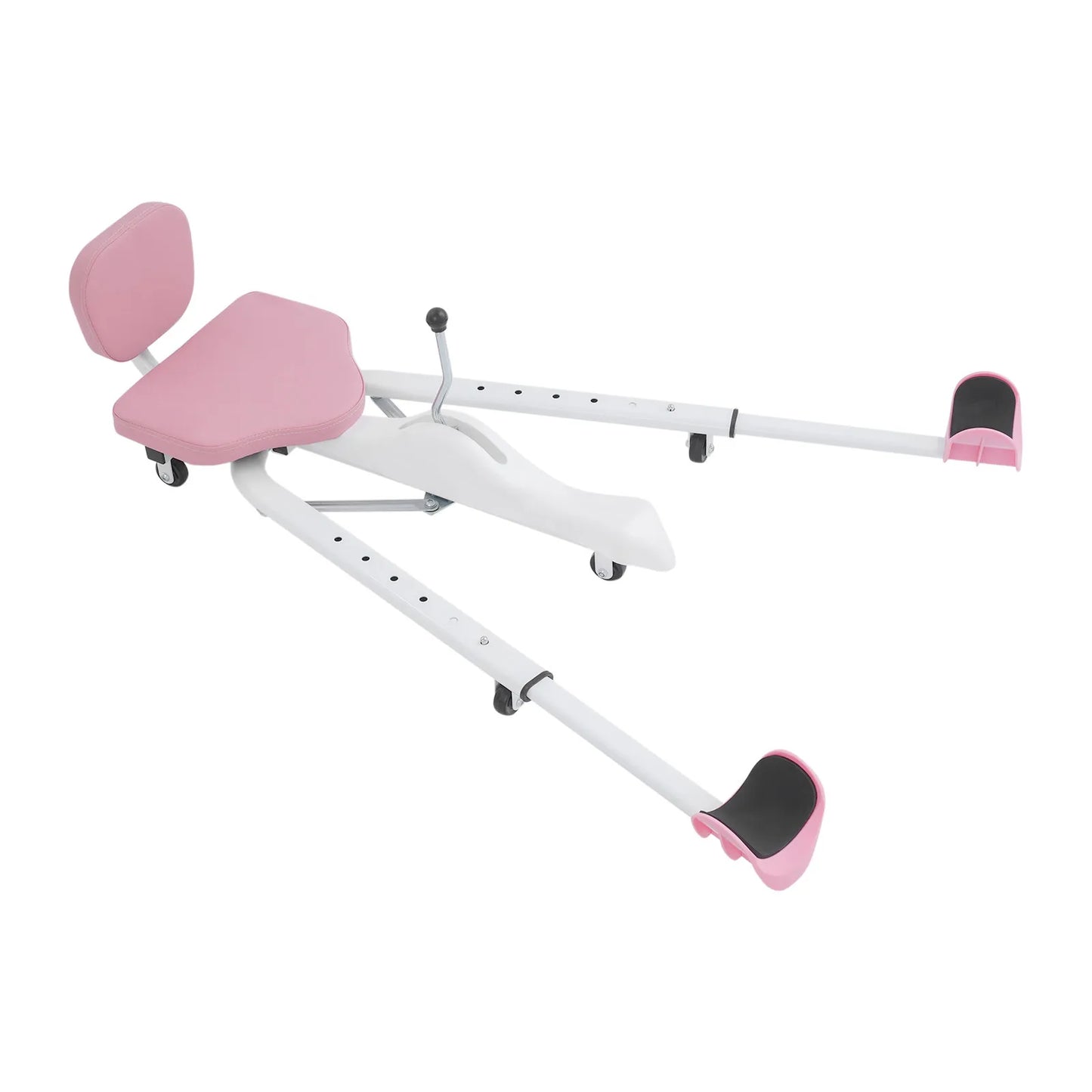 180 Degree Adjustable Folding Split Trainer with 5 Wheels - 330.69lbs Capacity Leg Stretching Machine, 6-Level Height Adjustment