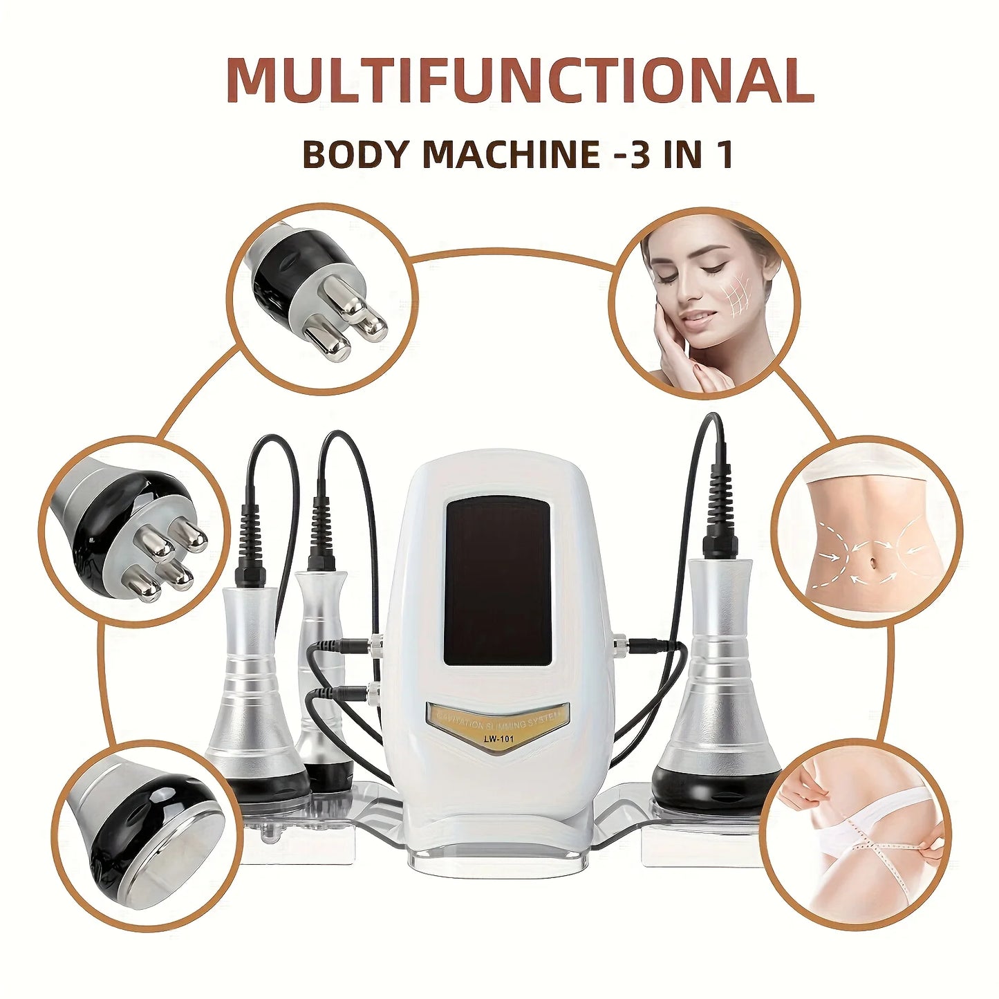 Three In One Beauty Device For Face And Body