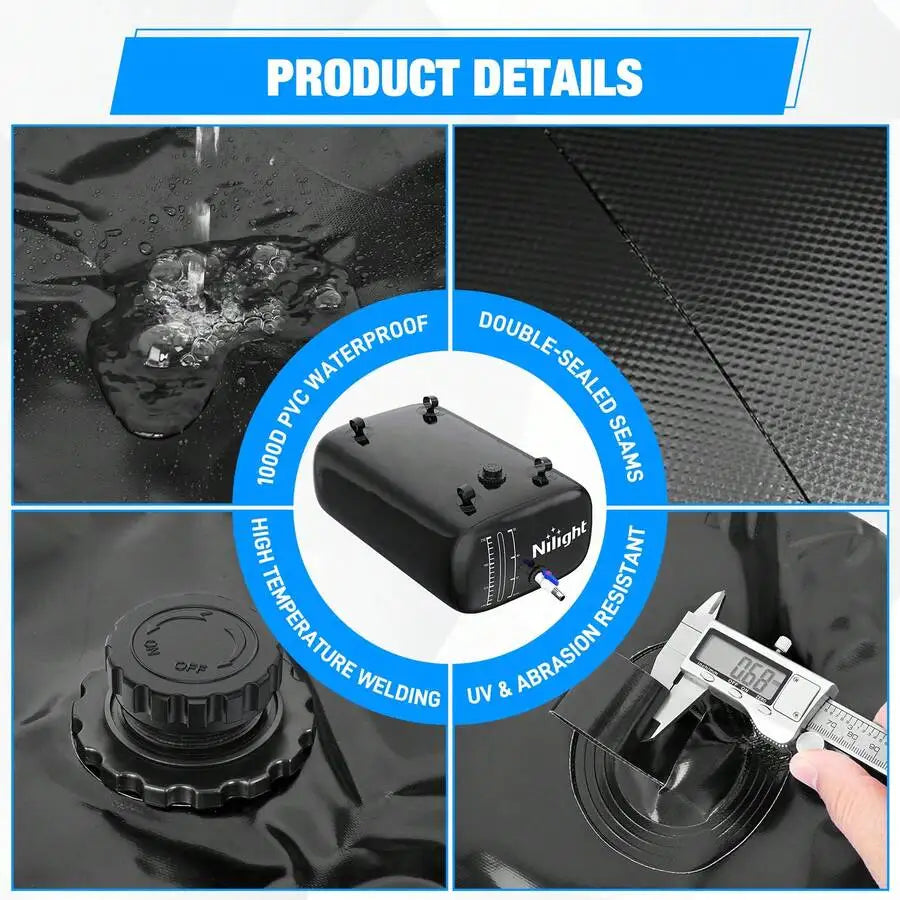 Nilight Foldable Water Storage Bladder For Rv And Truck