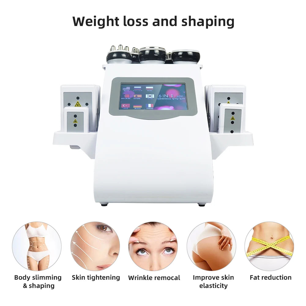 MISSHEARTH 6 In 1 40K Ultrasonic Cavitation Weight Loss Machine