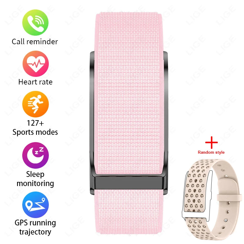LIGE Screenless Smart Bracelet Heart Rate And Blood Pressure Monitor