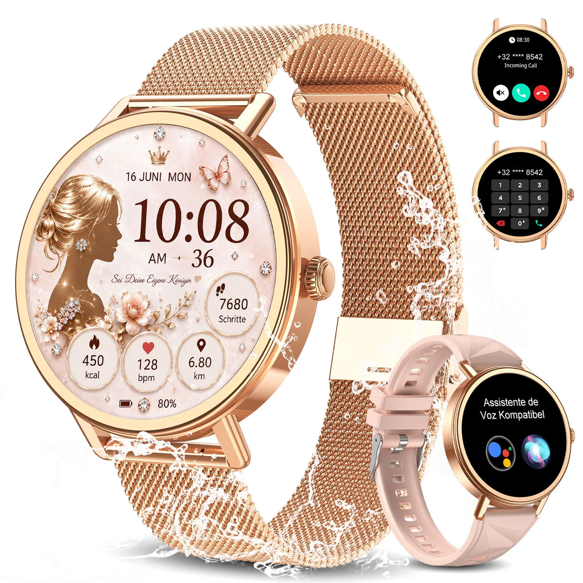 Blackview Women's Waterproof Smartwatch With HD Display And Fitness Tracking