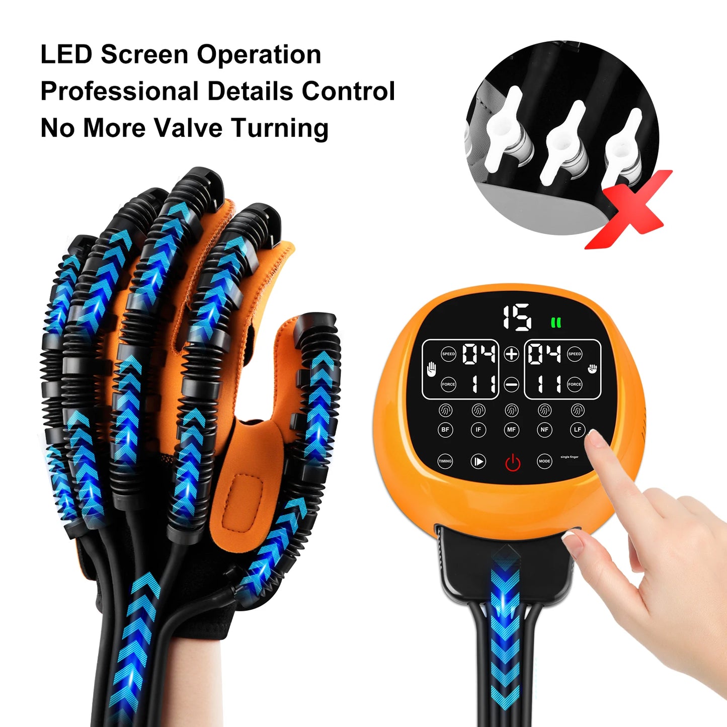 Electric Stroke Rehabilitation Robot Gloves Hemiplegia Cerebral Infarction Training Equipment Finger Exercise Trainer Recovery