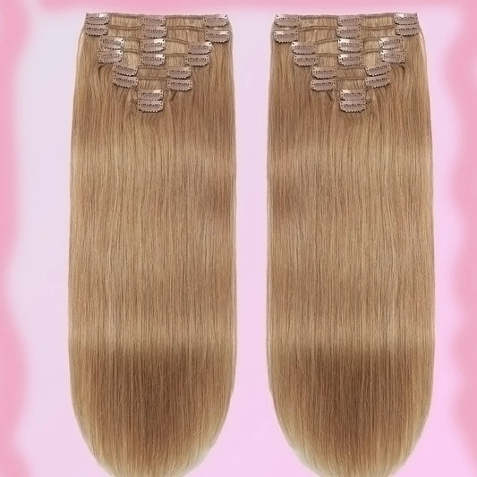 Real Natural Hair Extensions Clip Ins Human Hair Extensions Cheveux Humain for Volume And Lengthening Hair Styling