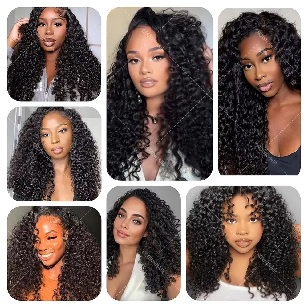 #27 Honey Blonde Feather Crochet Human Hair Knotless Deep Wave Extensions Lightweight Pre Separated Crochet Hair For Braiding