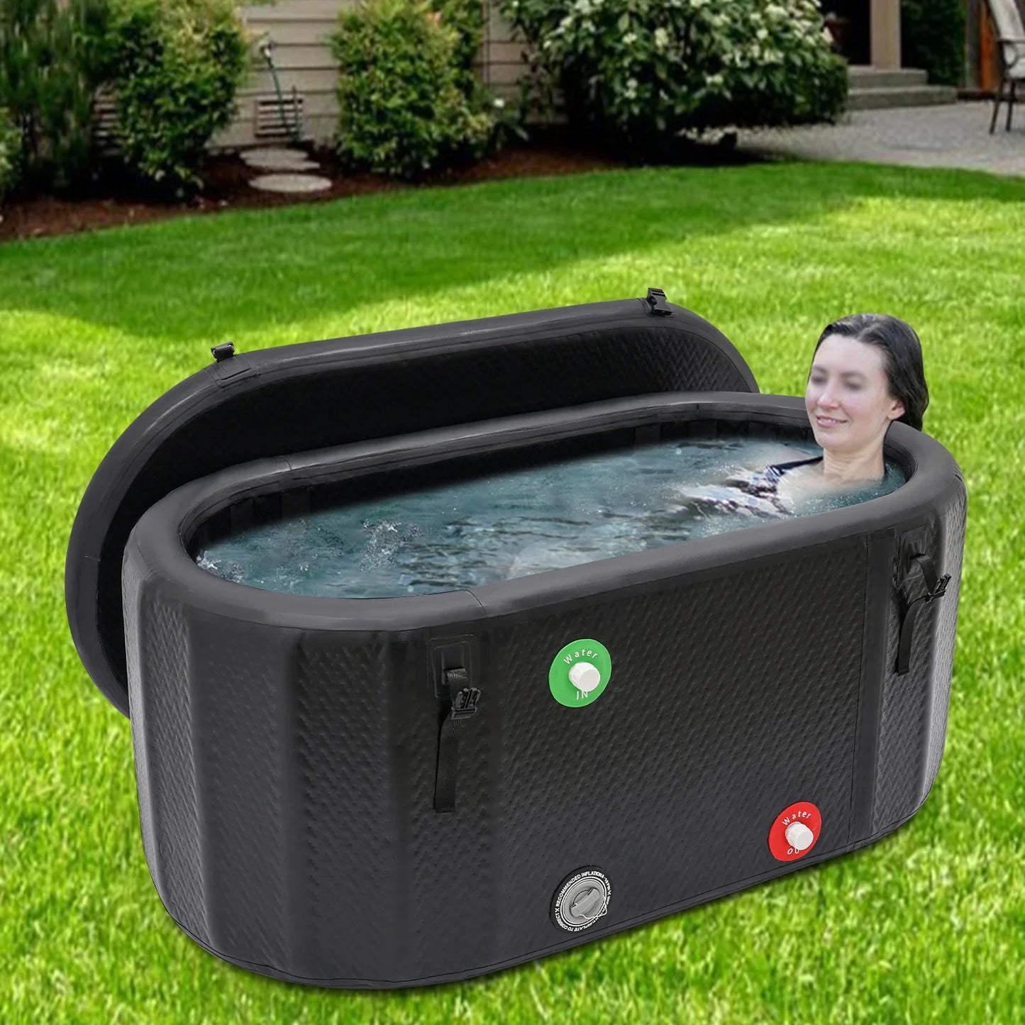 PVC Inflatable Bathtub Freestanding Ice Bath for Athletes