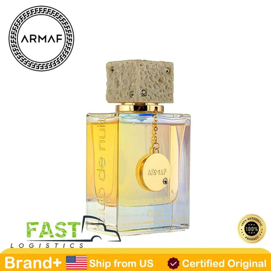 Armaf Club De Nuit Oud Eau De Parfum Spray for Unisex Long-lasting Fragrance Cologne Persistence Pheromone Natural Perfume 105ML