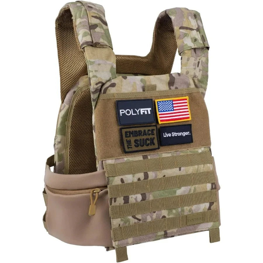 (Fortify) Weighted Vest for Strength and Endurance Training, Rucking, Fitness Workouts, Running, WODs